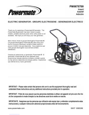 Powermate PM0675700 Mode D'emploi