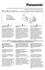 Panasonic FV-15NLFS1H Instructions D'installation