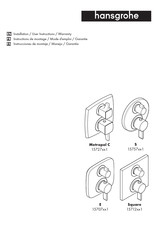 Hansgrohe Metropol C 157271 Serie Instructions De Montage / Mode D'emploi / Garantie