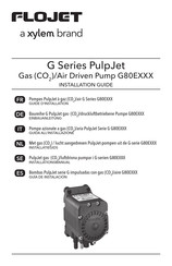 Xylem Flojet PulpJet G80EX Serie Guide D'installation