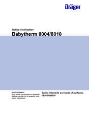 Dräger Babytherm 8004 Notice D'utilisation