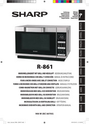 Sharp R-861 Mode D'emploi