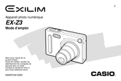 Casio EXILIM EX-Z3 Mode D'emploi