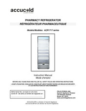 Accucold ACR1717 Série Mode D'emploi