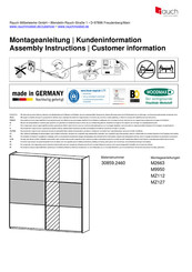 Rauch Kuta 30859.2460 Instructions De Montage