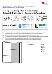 Rauch Drax 91728.2280 Instructions De Montage