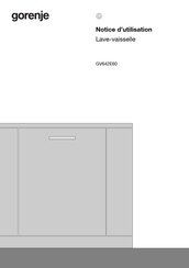 Gorenje GV642E60 Notice D'utilisation