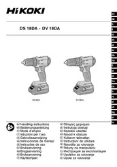 Hikoki DS 18DA Mode D'emploi