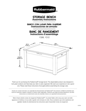 Rubbermaid 1Q06 Instructions D'assemblage