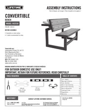 Lifetime 1500110 Instructions D'assemblage