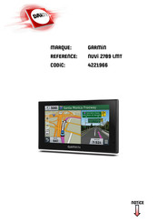 Garmin nuvi 2789 Serie Manuel D'utilisation