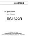 ROSIERES RSI 622/1 Notice D'emploi