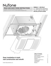 NuTone XN90LC Guide D'installation