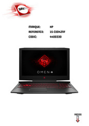 HP Omen 15-CE042NF Manuel De L'utilisateur