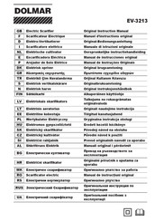 Dolmar EV-3213 Manuel D'instructions Original