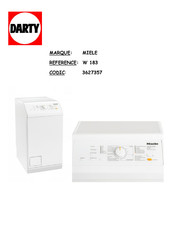 Miele W 183 Mode D'emploi