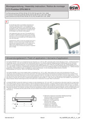 BSW SECURITY Eco Pushbar EPN 900 III Notice De Montage