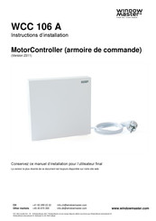 Window Master WCC 106 A Instructions D'installation