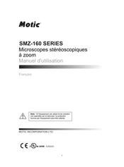 Motic SMZ-160 Serie Manuel D'utilisation