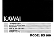 Kawai DX100 Manuel D'instructions