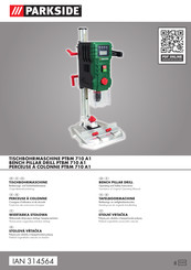 Parkside PTBM 710 A1 Consignes D'utilisation Et De Sécurité