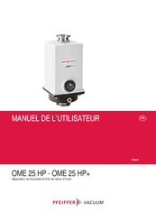 Pfeiffer Vacuum OME 25 HP+ Manuel De L'utilisateur