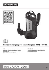 Parkside PTPS 1100 B2 Traduction Des Instructions D'origine