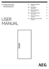 AEG RKB333E2DX Notice D'utilisation