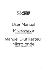 Commercial CHEF CHCM11100SSB Manuel D'utilisateur