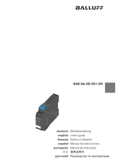 Balluff BAE SA-XE-051-XR Notice D'utilisation