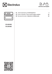 Electrolux EVL6E46X Notice D'utilisation