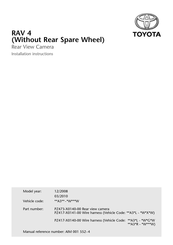 Toyota PZ417-X0141-00 Instructions De Montage