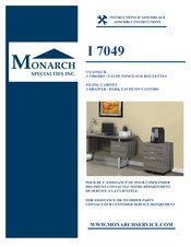 Monarch Specialties I 7049 Instructions D'assemblage