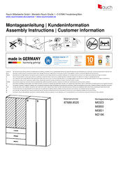 Rauch M0850 Instructions De Montage