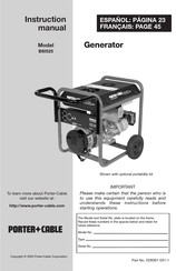 Porter Cable BSI525 Manuel D'instructions