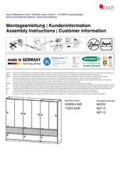 Rauch AD809.41M5 Instructions De Montage