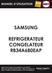 Samsung RB34A6B0EAP Manuel D'utilisation