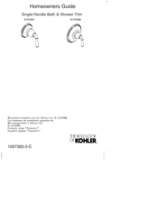 Kohler K-T10357 Manuel D'utilisation