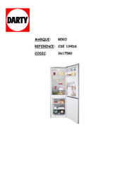 Beko CSE 134 DS Mode D'emploi