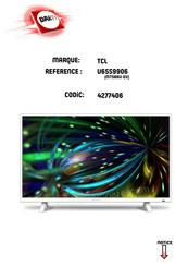 TCL MT58XU-EU Mode D'emploi