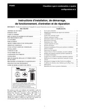 Carrier PG92S Instructions D'installation, De Démarrage, De Fonctionnement, D'entretien Et De Réparation