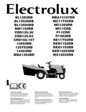 Electrolux 14592RB Manuel D'instructions