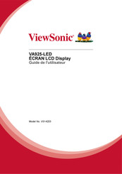 ViewSonic VA925-LED Guide De L'utilisateur