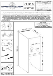 WASHTOWER WSTT185 Notice De Montage