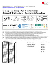 Rauch M2678 Instructions De Montage