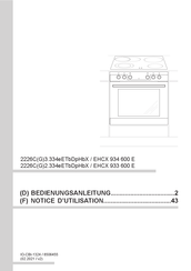 Amica EHCX 933 600 E Notice D'utilisation