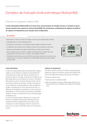 techem Multical 603 Notice Technique