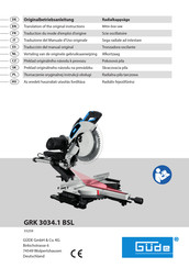 Güde GRK 3034.1 BSL Traduction Du Mode D'emploi D'origine