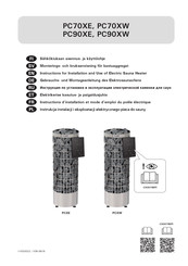 Harvia PC90XW Instructions D'installation Et Mode D'emploi