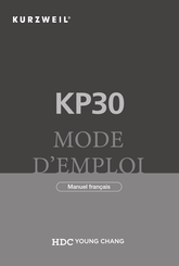 Kurzweil KP30 Mode D'emploi